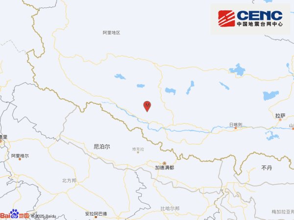 配资专家门户 西藏日喀则市仲巴县发生3.8级地震，震源深度14千米